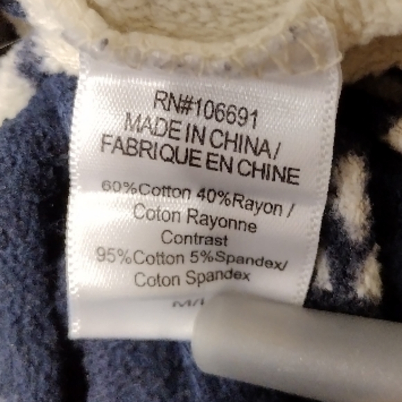 Young Fabulous Broke Safari Tie Dye Hoodie Crop Sweatshirt Women's M/L Blue Boho - Picture 8 of 8